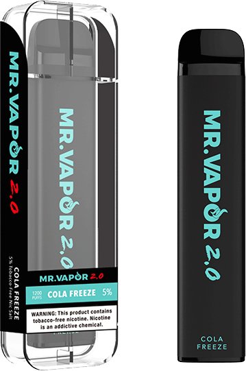 Mr. Vapor 2.0 4.2mL 700 mAh 5% Salt Nicotine 1200 Puffs - Display of 10 (MSRP $7.99 Each) - SMDistro