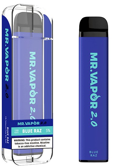 Mr. Vapor 2.0 4.2mL 700 mAh 5% Salt Nicotine 1200 Puffs - Display of 10 (MSRP $7.99 Each) - SMDistro