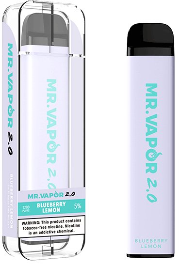 Mr. Vapor 2.0 4.2mL 700 mAh 5% Salt Nicotine 1200 Puffs - Display of 10 (MSRP $7.99 Each) - SMDistro