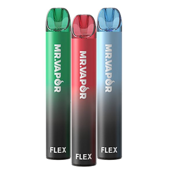 Mr. Vapor Flex 6mL 1,050 mAh 5% Salt Nicotine 2000 Puffs - Display of 10 (MSRP $11.99 Each) - SMDistro