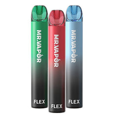 Mr. Vapor Flex 6mL 1,050 mAh 5% Salt Nicotine 2000 Puffs - Display of 10 (MSRP $11.99 Each) - SMDistro