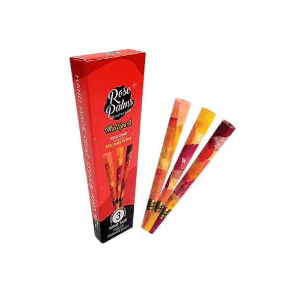 MULTIPACK MIX COLORED NATURAL ROSE CONES 3 PACK (BOX OF 15) - SMDistro