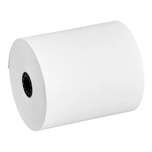 Point Plus 3 1/8" x 230' Thermal Cash Register POS Paper Tape 50ct - SMDistro