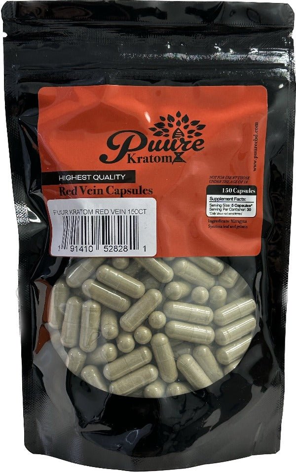 PUUR KRATOM 150 CAPSULES - SMDistro