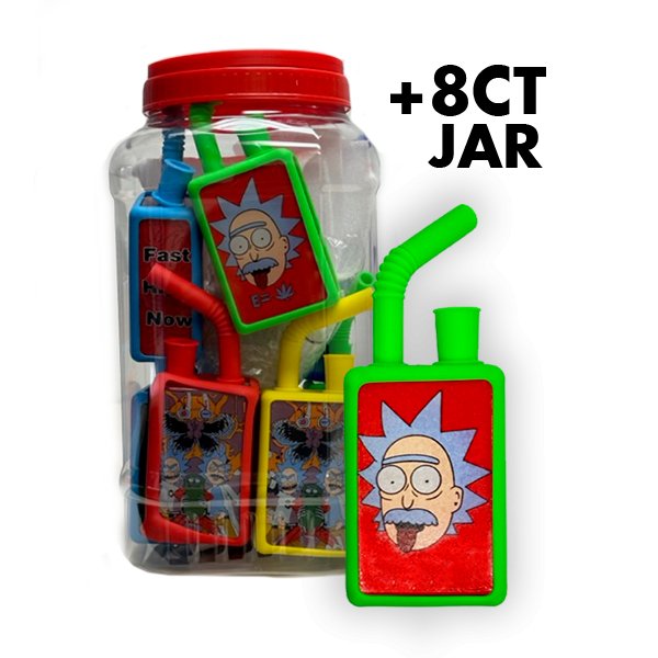 RICK SILICONE WATER PIPE 8CT - SMDistro