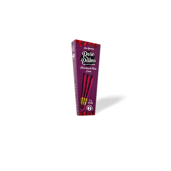 ROSE PALMS 1 1/4" PRE - ROLLED CONES 3PK (BOX OF 15) - SMDistro