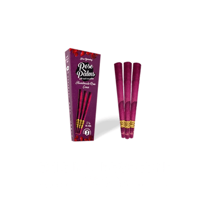 ROSE PALMS KING SIZE PRE - ROLLED CONES 3PK (BOX OF 15) - SMDistro