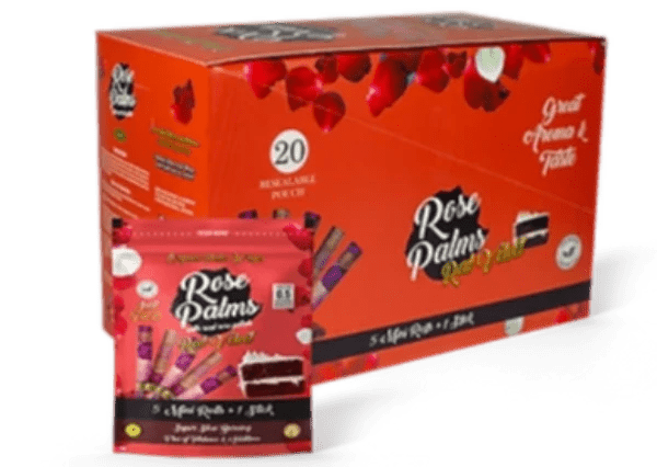 ROSE PALMS MINI PRE - ROLLED WRAPS 5PK (BOX OF 20) - SMDistro