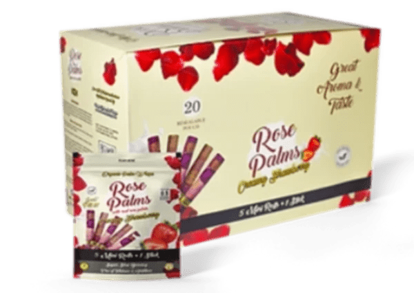 ROSE PALMS MINI PRE - ROLLED WRAPS 5PK (BOX OF 20) - SMDistro