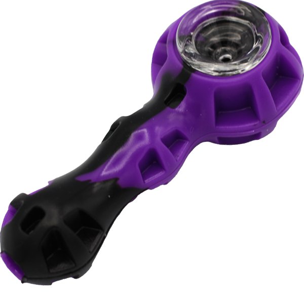 SILICONE BOWL BLACK & PURPLE DESIGN - SMDistro