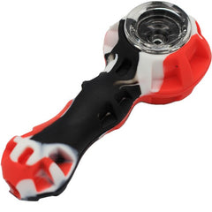 SILICONE BOWL BLACK RED & WHITE DESIGN - SMDistro