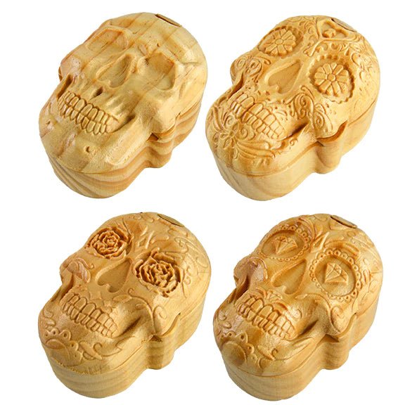 SKULL WOOD PUZZLE BOX 6CT DISPLAY - SMDistro