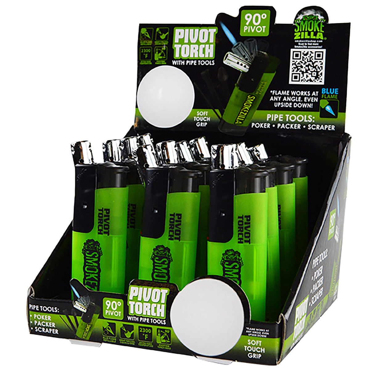SMOKEZILLA PIVOT TORCH 12CT DISPLAY - SMDistro