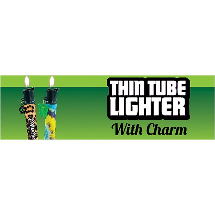 THIN TUBE CHARM LIGHTER 12CT DISPLAY - SMDistro