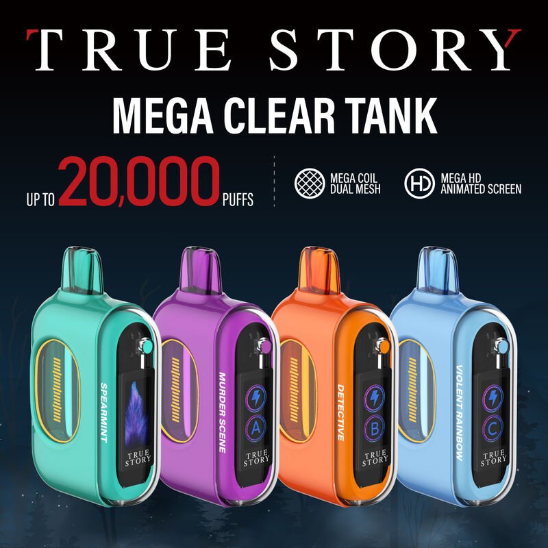 True Story 20ML 20K Puffs Disposable Device - Display of 5 (MSRP $24.99 Each) - SMDistro