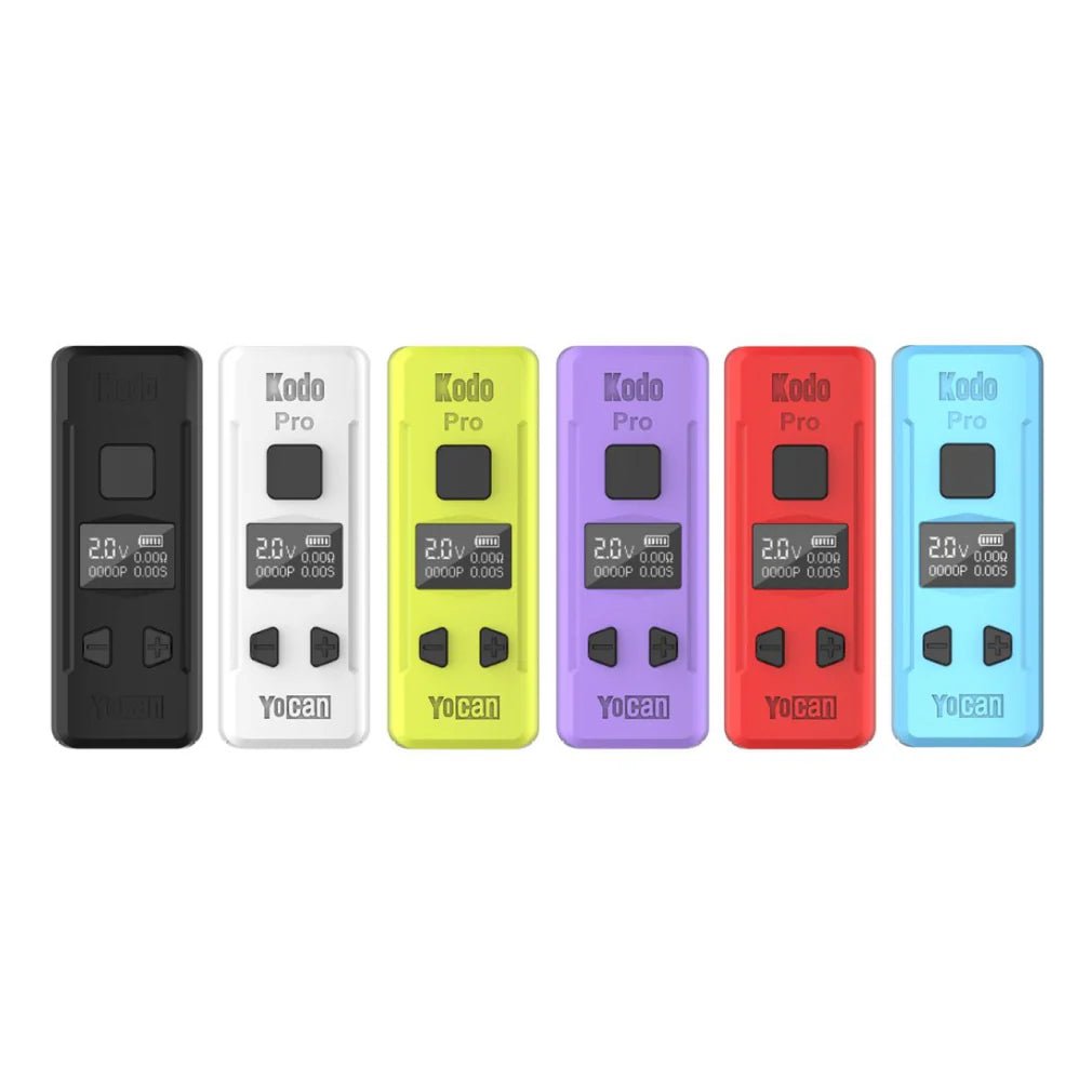 Yocan Wulf Kodo Pro 400mAh Cartridge Vaporizer Box Mod - Assorted Colors - Display of 9 (MSRP $14.99 Each) - SMDistro