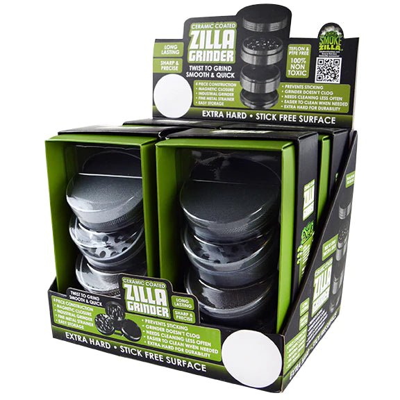 ZILLA CERAMIC GRINDER 4CT DISPLAY - SMDistro