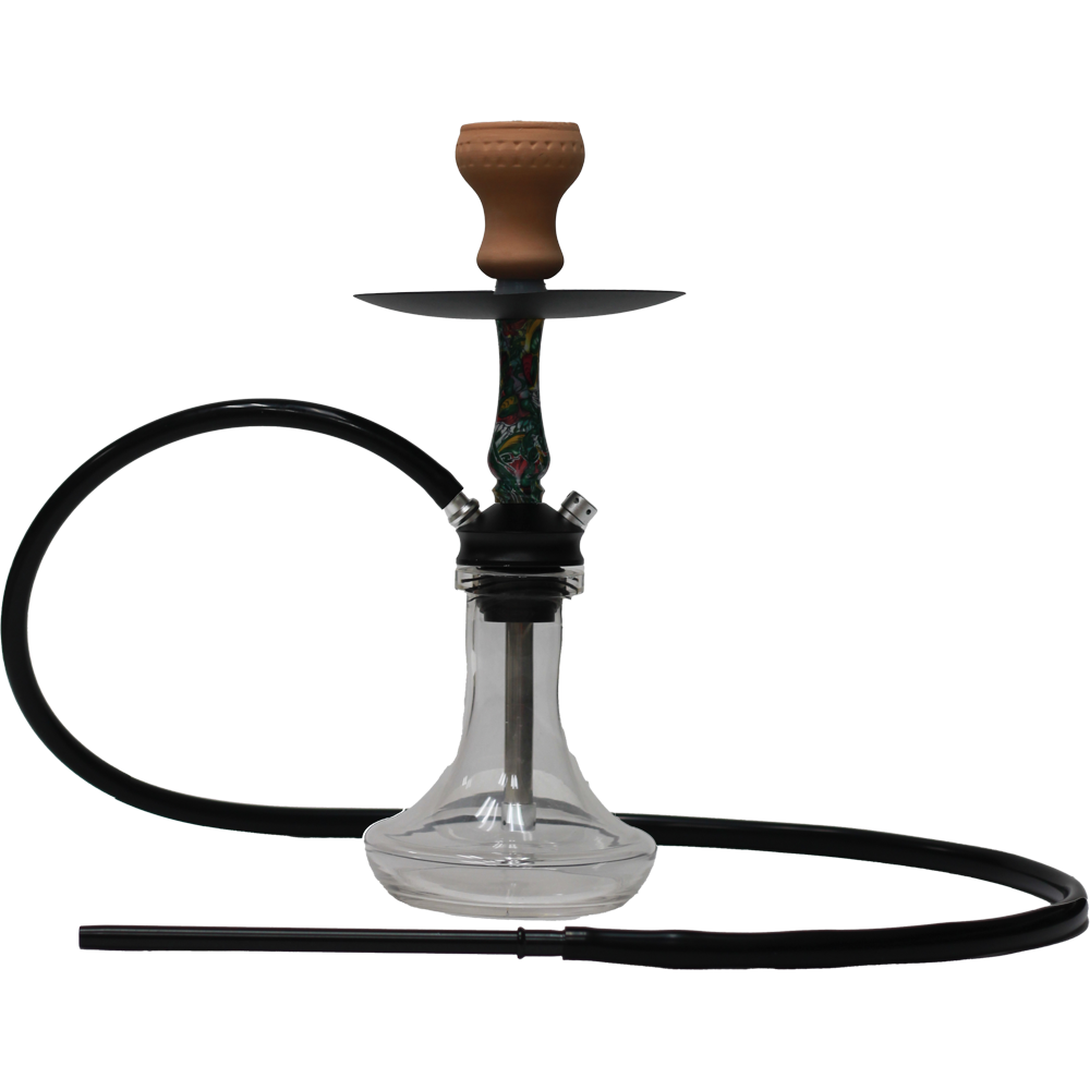 GLASS HOOKAH SMALL CLEAR DESIGN