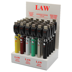 LAW ADJUSTABLE TWIST BATTERY 30CT DISPLAY