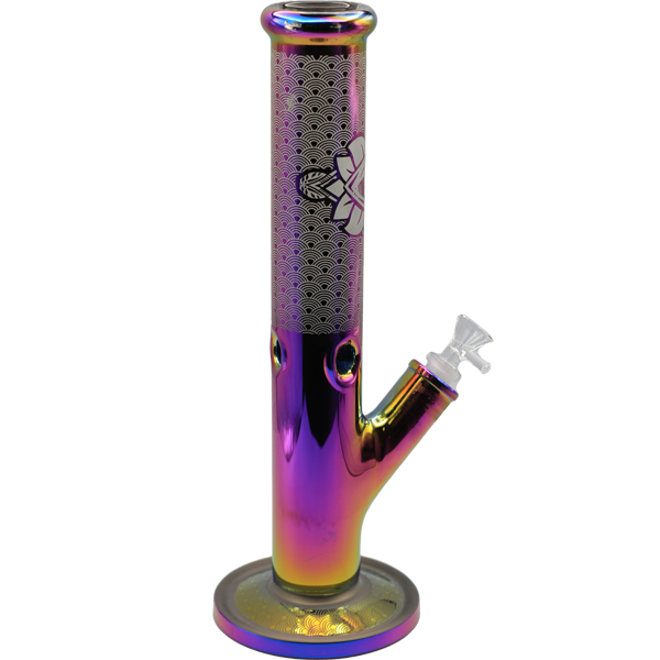 14" 7-COLOR DESIGN STRAIGHT BONG