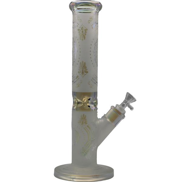14" FROSTED PEARL STRAIGHT BONG