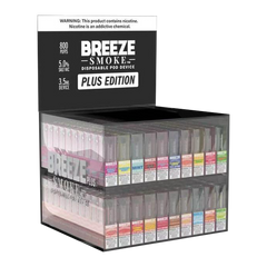 BREEZE PLUS 5% DISPOSABLE ASSORTED FLAVORS 200CT DISPLAY