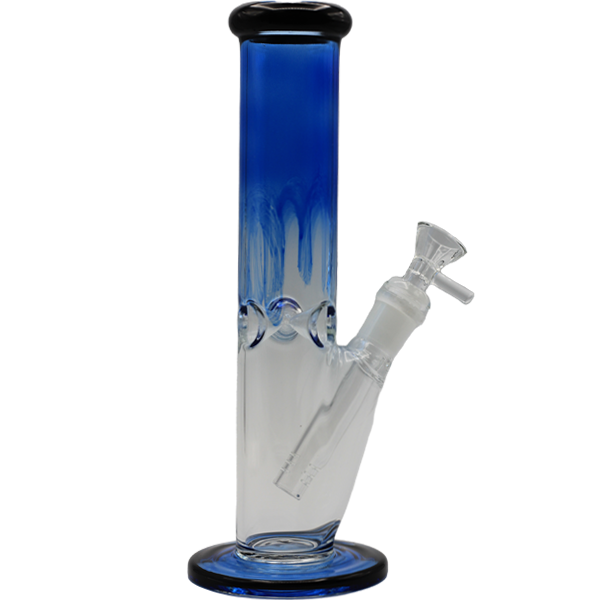 10" BLUE/CLEAR STRAIGHT BONG