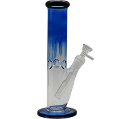 10" BLUE/CLEAR STRAIGHT BONG